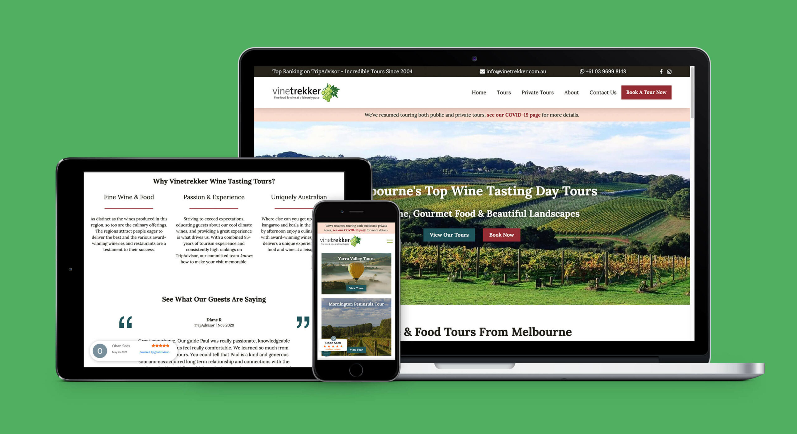 Web Design for Wine Tourism Websites TourismTiger